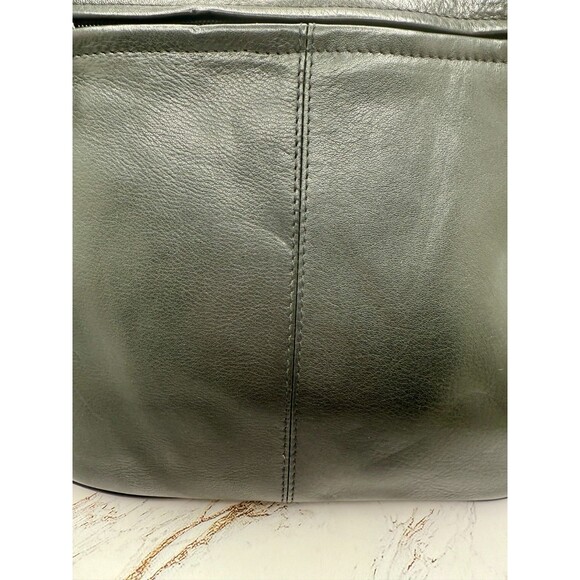 Vintage Wilsons Genuine Leather Black Shoulder Bag 90's EXCELLENT - Picture 14 of 16